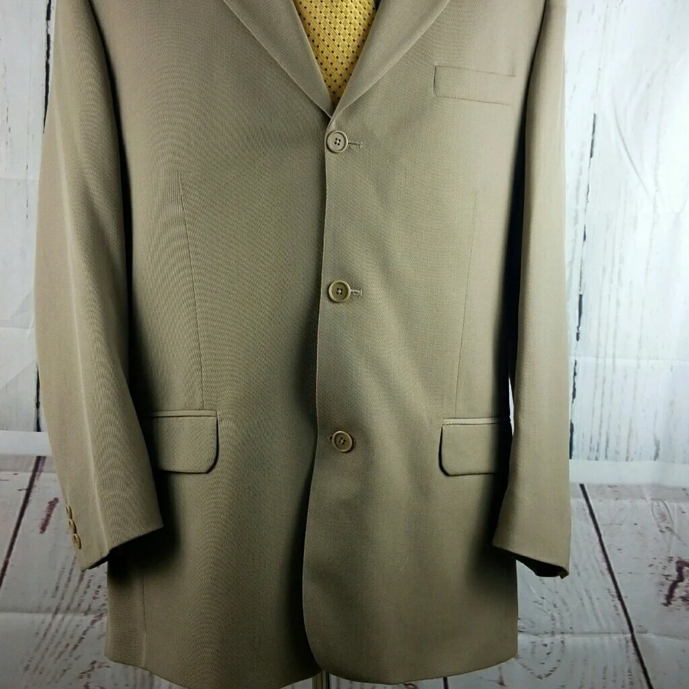 Bachrach 3 Button Suit Blazer Sports Coat 44R